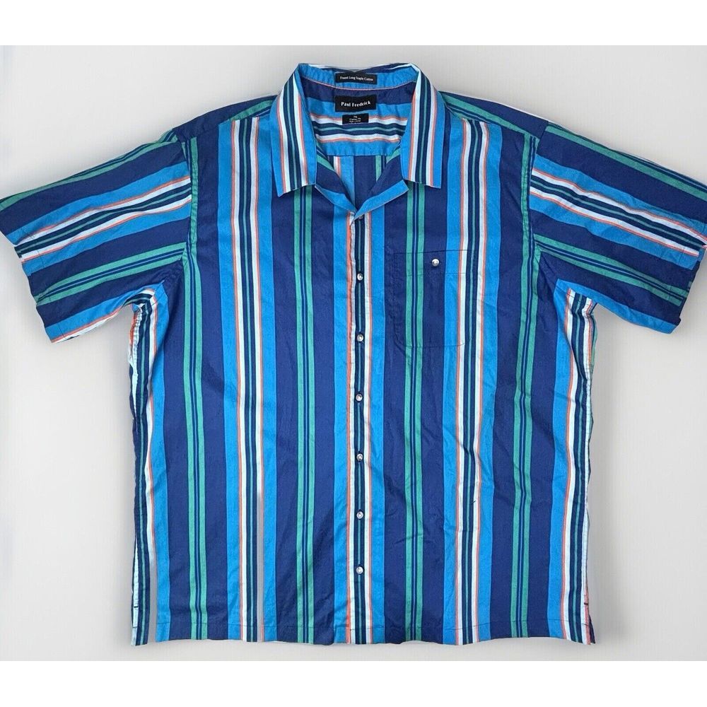 Paul Fredrick 3XL Classic Fit Finest‎ Short Staple Cotton Hip Hop Club 90s Retro